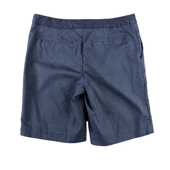 Mario Serrani Blue Stretch Bermuda Walking Shorts, Golf, High Rise - Picture 2 of 7